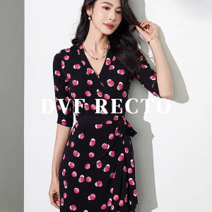 DVF RECTO 法式印花连衣裙