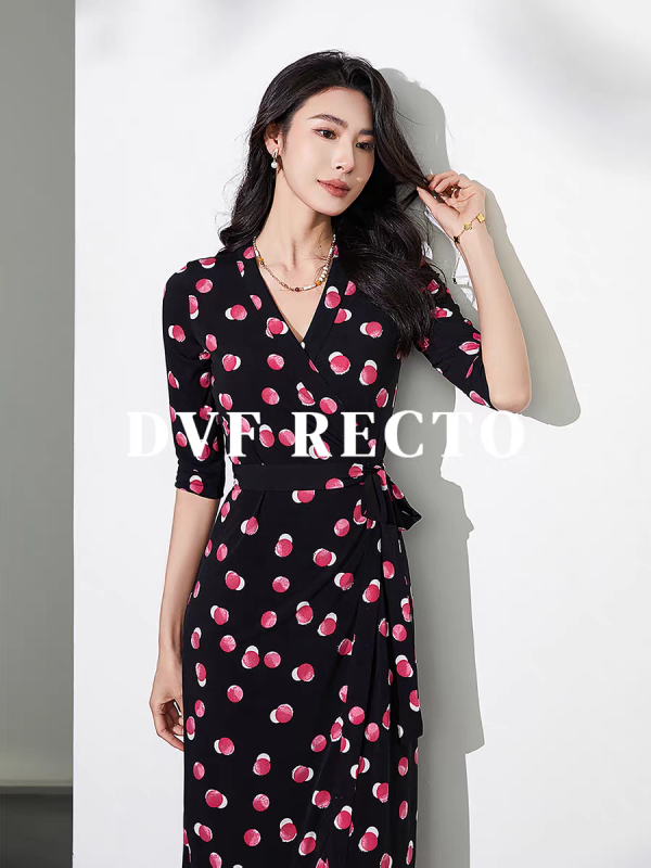 DVF RECTO 法式印花连衣裙